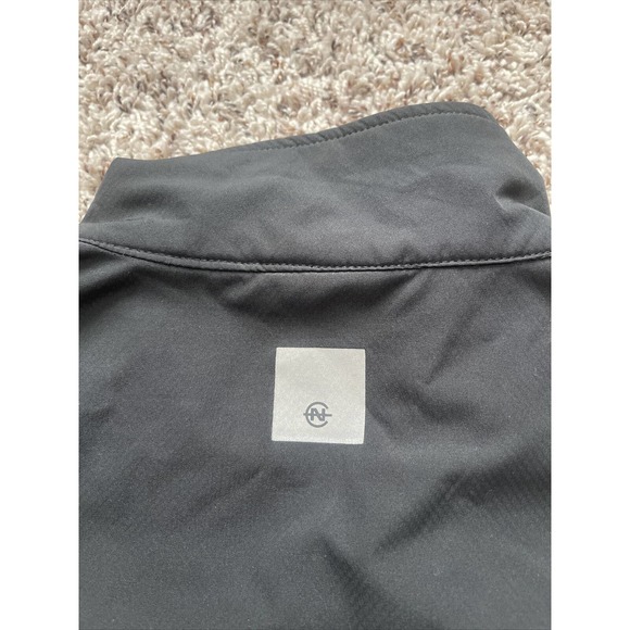 Vintage Nautica Competition Softshell Black Full Zip Windbreaker Jacket VTG - Picture 6 of 10